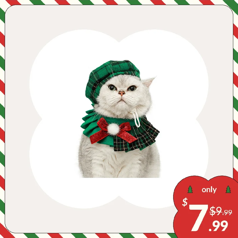 Christmas Octagon Hat for Cats